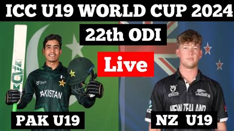 Live Pakistan U Vs New Zealand U Nd Match Pak Vs Nz