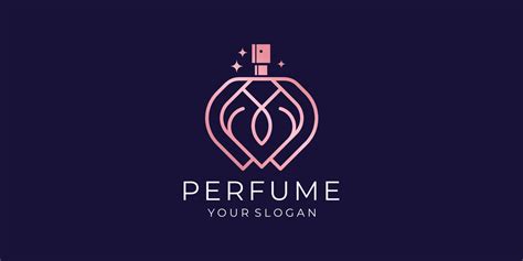 Rose Gold Luxury Perfume Logo Template Design Premiumpremium Vector