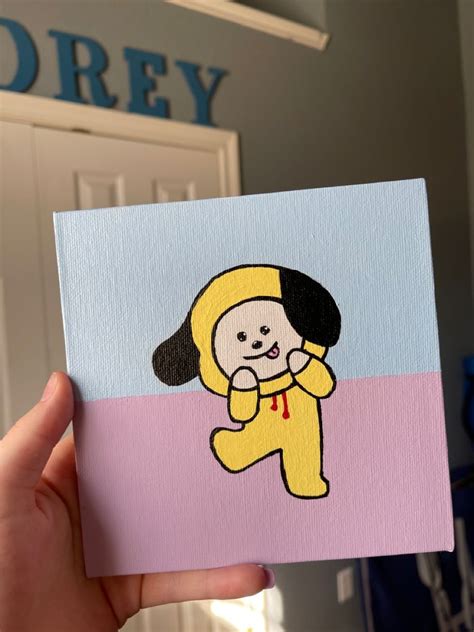 BT21 Chimmy | Mini canvas art, Anime canvas painting, Cute canvas paintings