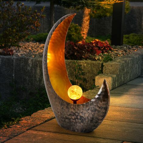 Lampes Solaires Pour D Coration De Jardin Ext Rieur Croissant De Lune