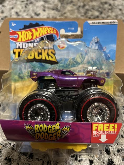 Hot Wheels Rodger Dodger Monster Truck TREASURE HUNT EBay