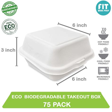 Buy Pack X X Clamshell Food Containers With Compartment