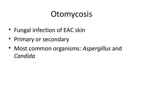 Infections of the external ear