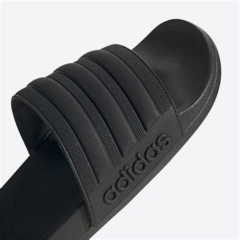 Adidas รองเทาแตะ รน ADILETTE CLOUDFOAM PLUS STRIPES SLIDES Black แตะ