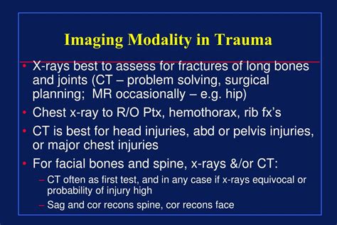 Ppt Medical Imaging For Trauma When Why And Why Not Powerpoint