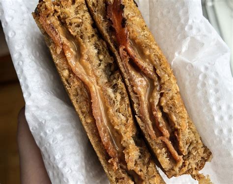 Savory Peanut Butter And Bacon Breakfast Sandwiches Recipe Peanut