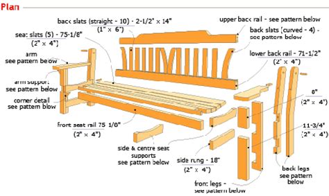 Wooden Garden Bench Design Plans