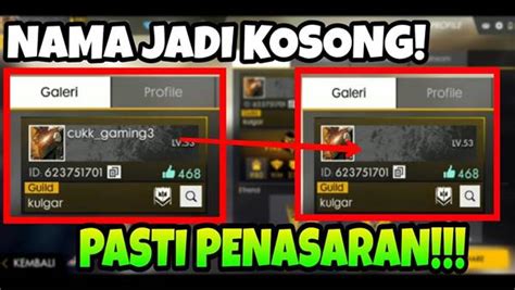 Cara Membuat Nama FF Kosong Spasi Panjang Pendek Mudah