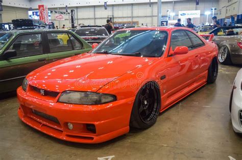 Red Nissan Skyline Gts25t R33 In The Elite Showcase Editorial Image