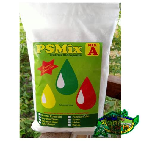 Jual Nutrisi Hidroponik AB Mix Sayuran Daun Pekatan 5 Liter PSMix