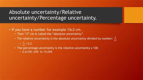 IB Physics: Chapter 1 Lesson 5: Uncertainty. - ppt download