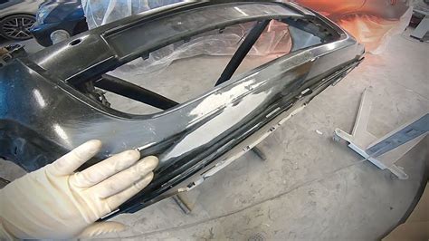 Bumper Repair And Painting Step By Step Quick Preparation Plastic For