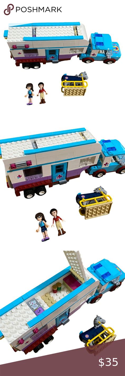 LEGO FRIENDS Horse Vet Trailer (41125) with minifigures | Lego friends ...