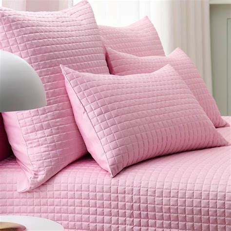 Klara Bed Quilt Set Continental Pink