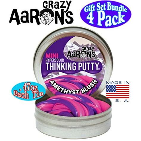 Crazy Aaron S Thinking Putty Mini Tins 47oz Each Neon Flash Love Is In The Air Amethyst