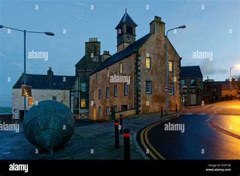 A View Of Harbour Side Buildings In Lerwick The Shetland Islands