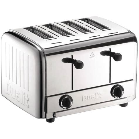 Grille Pain Inox Dualit 4 Fentes 2700W 120 Tranches Heure