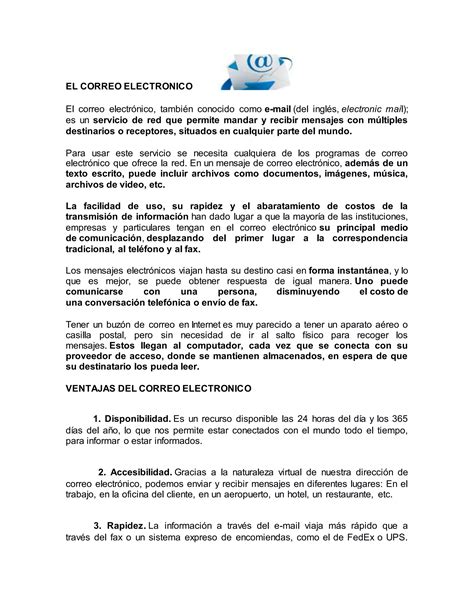 El Correo Electronico PDF