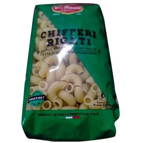 Del Monte Chifferi Rigati Italian Pasta Packaging Size 500gm