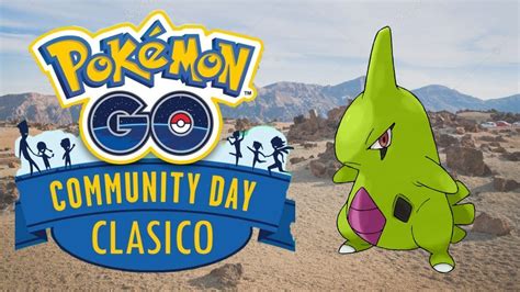 COMMUNITY DAY CLASICO de LARVITAR TYRANITAR con ANTIAÉREO Guía y