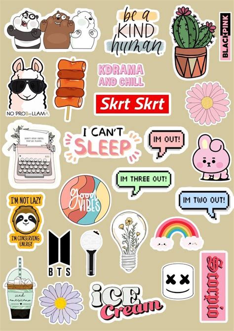 kpop stickers | Yazdırılabilir planlayıcı çıkartmaları, Çıkartma ...