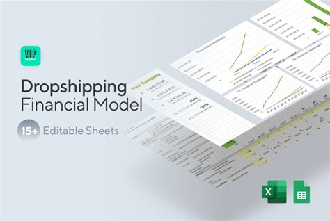 Marketplace Startup Financial Model Template VIP Graphics