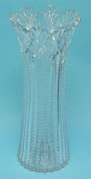 Monumental American Brilliant Cut Glass Libbey Vase