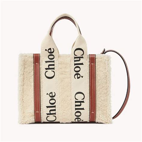 Chloe Women Small Woody Tote Bag With Strap