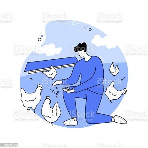 Cagefree Animal Living Isolated Cartoon Vector Illustrations向量圖形及更多一起圖片