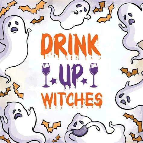 Drink up witches happy Halloween 30712287 Vector Art at Vecteezy