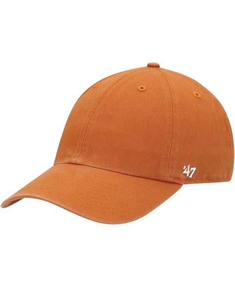 47 Brand Mens Burnt Orange Clean Up Adjustable Hat Macys