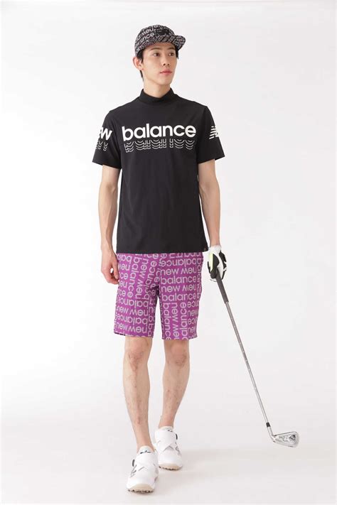 【new Balance Golf】半袖 モックネック プルオーバー Mens Sport