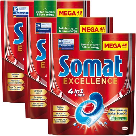 Somat Excellence Kapsułki do zmywarki 3x 48 szt 13617910409 Allegro pl