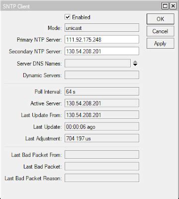 The Easiest Mikrotik Sntp Client Setting Pt Network Data Sistem