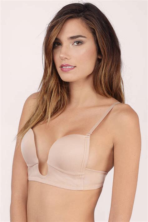 Nude Bra Plunging Bra U Plunge Strapless Bra Nude Bra Tobi Us