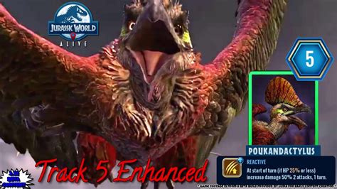 Poukandactylus Track 5 Enhanced Pvp First Look Jurassic World Alive Youtube