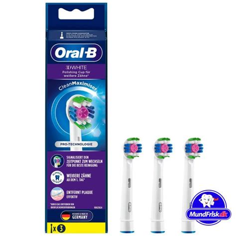 Oral B 3D White Børstehoveder CleanMaximiser 3 stk