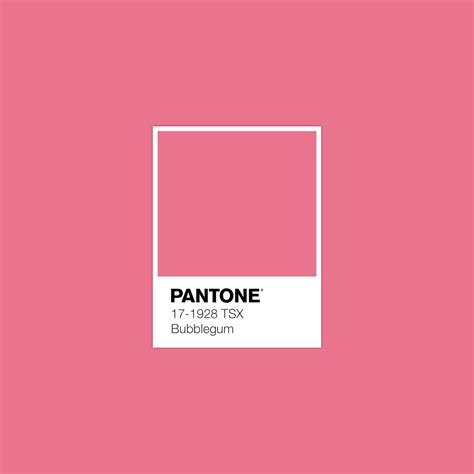 Bubblegum Pantone Luxurydotcom Pantone Pink Pantone Colour