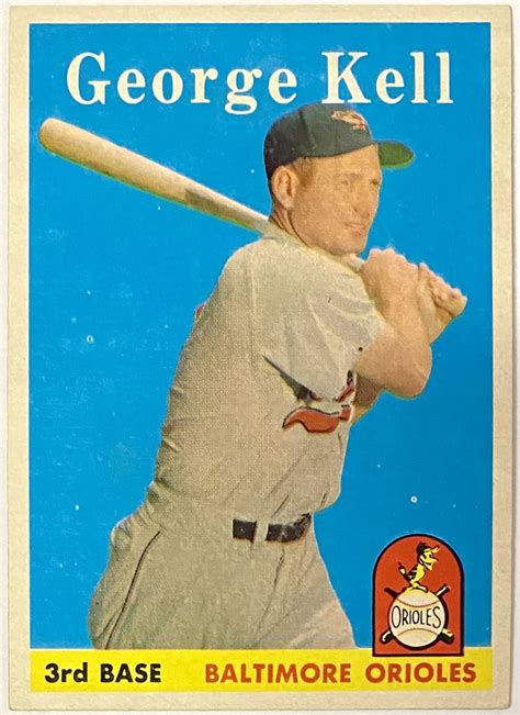 George Kell 1958 Topps Baltimore Orioles Baseball Card HOF KBK Sports