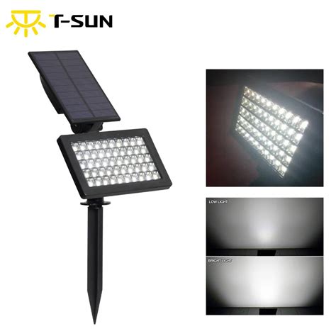 T SUNRISE 50 LEDs lampy ogrodowe na energię słoneczną Outdoor IP44