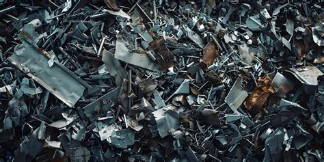 Reciclagem De Materiais Metálicos - Resíduos metálicos num depósito de reciclagem submetidos ao processo de ...
