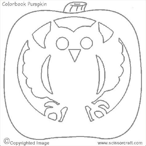 Best Photos Of Printable Owl Pumpkin Pattern Owl Pumpkin Carving Coloring Home