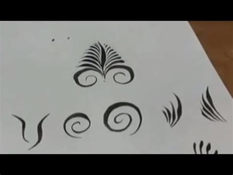 Роспись по дереву. Элементы кистевой росписи. 2 часть. "Кустик". - YouTube