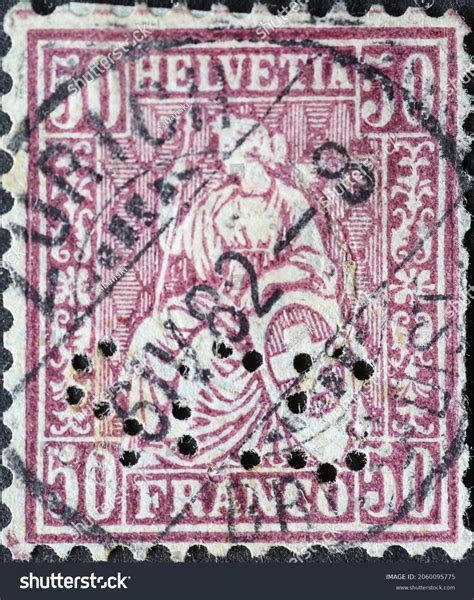 Helvetia Old Postage Stamp Photos And Images Shutterstock