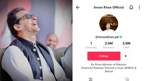 imran khans tiktok account crosses  million followers