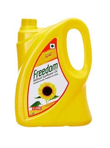 Freedom Refined Sunflower Oil Litr Packaging Type Plastic Bottle