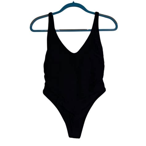 Relleciga Swim Relleciga High Cut Thong Low Back One Piece Swimsuit