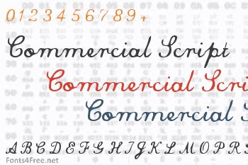 Commercial Script Font Download - Fonts4Free