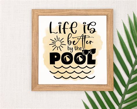 Pool Sublimation Designs Bundle 6 Pool Quotes Png Files Pool Sayings