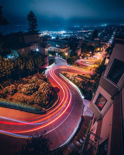 Lombard Street at night, San Francisco, Ca. [3641x4550] : r/norcal